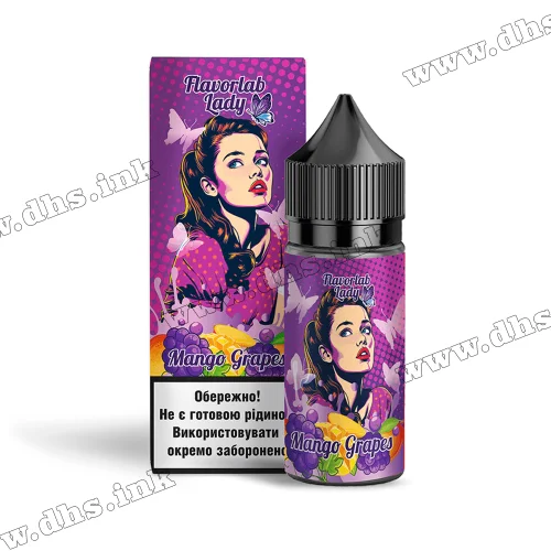 Набор для самозамеса Flavorlab Lady Salt 30 мл (50 мг) - Mango Grapes (Манго, Виноград)